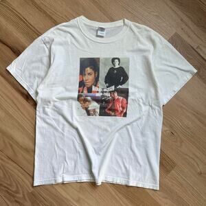 Vintage Michael Jackson Tribute Memorial Graphic Tee Shirt